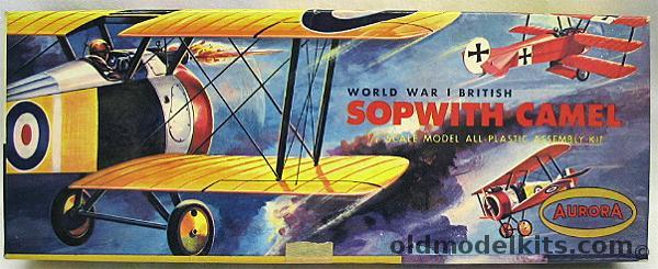 Aurora 1/48 Sopwith Camel, 102-100 plastic model kit